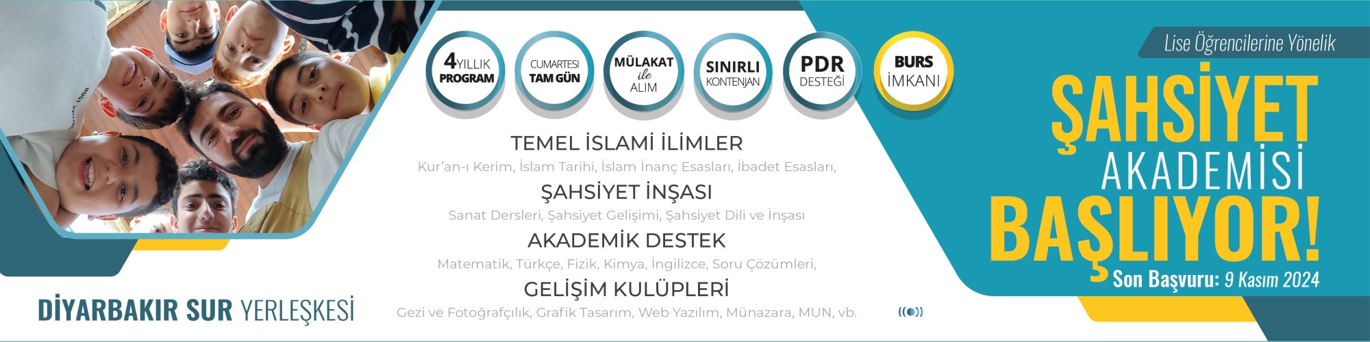 ŞAHSİYET AKADEMİSİ KAYITLARI BAŞLADI!